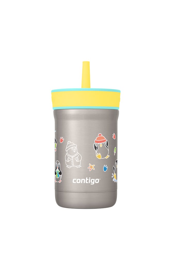 Kids Leighton Spill-Proof Stainless Steel Tumbler with Straw, 12oz I3