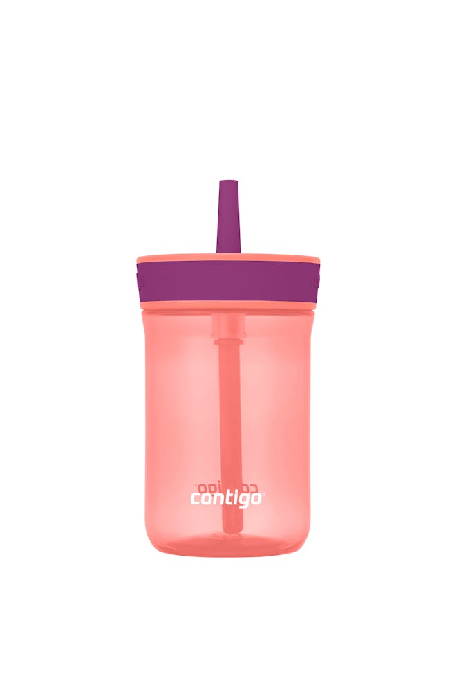 Kids’ Leighton Straw Tumbler with Spill-Proof Leak-Proof Lid, 14oz V3