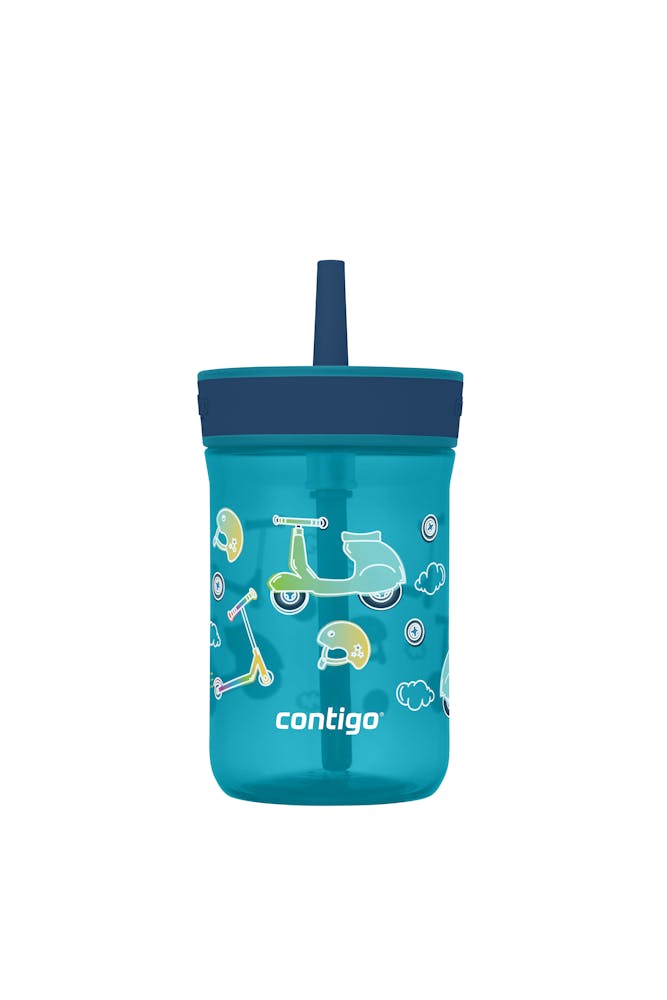 Kids’ Leighton Straw Tumbler with Spill-Proof Leak-Proof Lid, 14oz V3