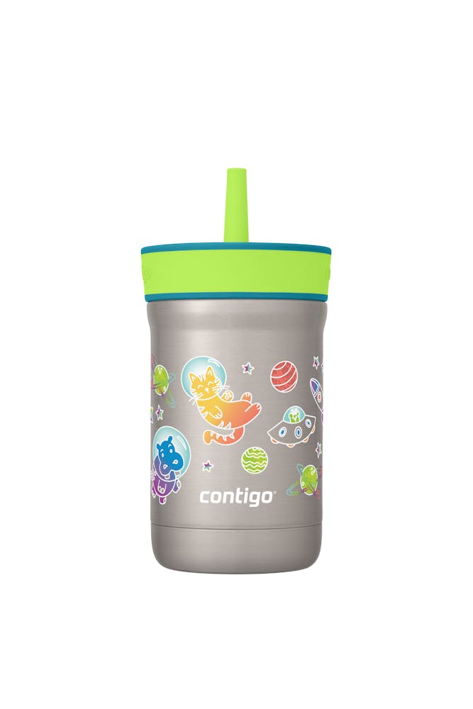 Kids Leighton Spill-Proof Stainless Steel Tumbler with Straw, 12oz I3