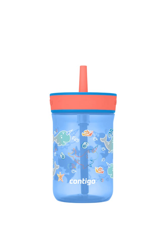 Kids’ Leighton Straw Tumbler with Spill-Proof Leak-Proof Lid, 14oz V3
