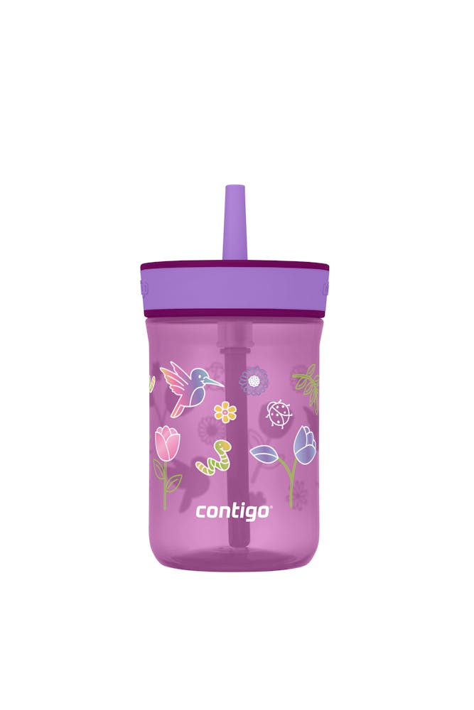 Kids’ Leighton Straw Tumbler with Spill-Proof Leak-Proof Lid, 14oz V3